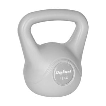 Rebel REBEL ACTIVE Kettlebell bitumenski sivi 12 kg