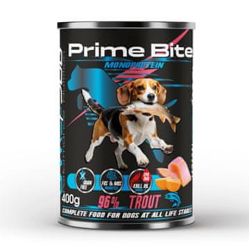Game Dog PRIME BITE Monoprotein Postrv s sladkim krompirjem - mokra hrana za pse - 400g