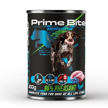 Game Dog PRIME BITE Monoprotein Fazan z jagodičevjem - mokra hrana za pse - 400g