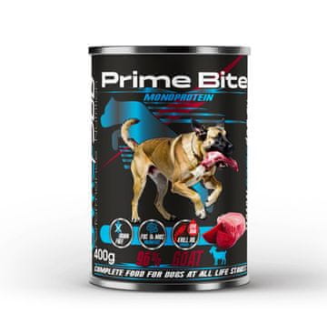 Game Dog PRIME BITE Monoprotein Kozel z rdečo peso - mokra hrana za pse - 400g