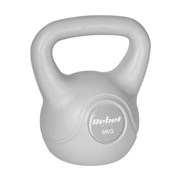 Rebel REBEL ACTIVE Kettlebell bitumenski siva 8 kg