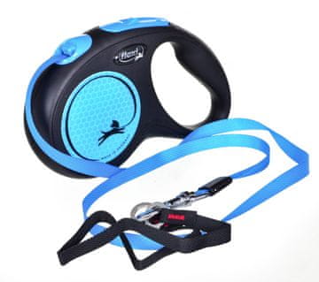 Flexi FLEXI New Neon M - samodejni povodec - 5 m