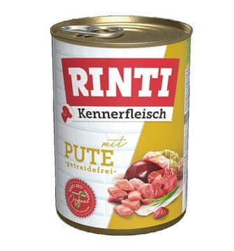 RINTI RINTI Kennerfleisch Turkey - mokra hrana za pse - 400g