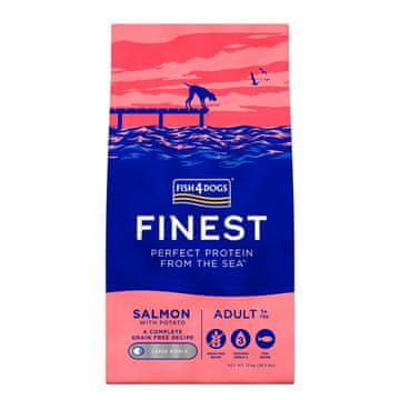 Fish4Dogs FISH4DOGS Finest Salmon Large breeds - suha hrana za pse - 12kg