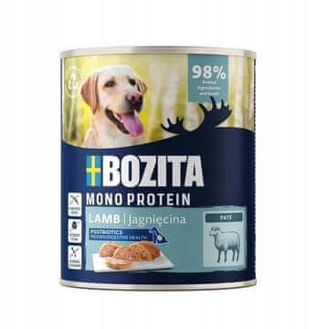Bozita BOZITA Mono Pate Jagnjetina - mokra hrana za pse - 800g
