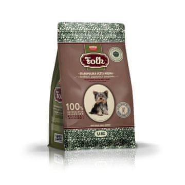 Folk FOLK suha hrana za majhne pasme psov z zajcem, jagnjetino in prepelico - 1,6 kg
