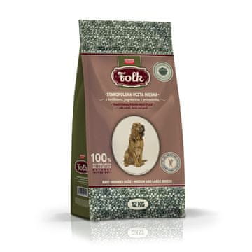 Folk FOLK Srednje in velike pasme Tradicionalna poljska mesna pojedina z zajcem, jagnjetino in prepelico - suha hrana za pse - 12kg