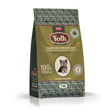 Folk FOLK Pasja hrana za male pasme, račje meso, zajec, jabolka, majaron, 7kg