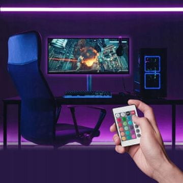 Vention Vention RGB FPC LED svetlobni trak s 5V daljinskim upravljalnikom, 2m