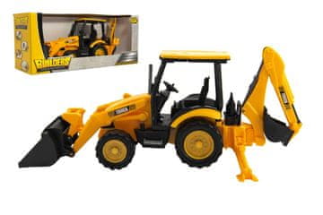 Teddies Gradbeni stroj bager nakladač plastika 38cm na vztrajniku