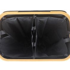 Northio Koš za recikliranje steklenic, 2 oddelka, 60–100 steklenic, z odstranljivimi vrečkami