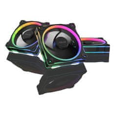 ASUS Prime MR120 ARGB ventilatorji, 3x 120mm PWM, črni (90DA00I0-B09020)