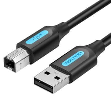 Vention Vention USB 2.0 A moški na B moški kabel 3M Črn PVC tip