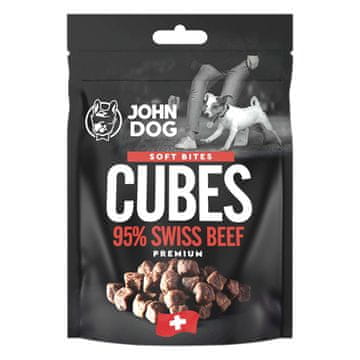 John Dog JOHN DOG Soft Bites Cubes Govedina 95% - Pasji priboljšek - 120g