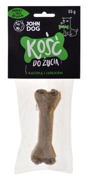 John Dog JOHN DOG Žvečilna kost z raco in jabolkom - pasja žvečilka - 12 cm