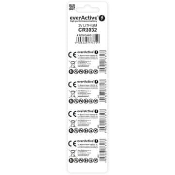 slomart Litijeva baterija mini everActive CR3032 - 4 kom.