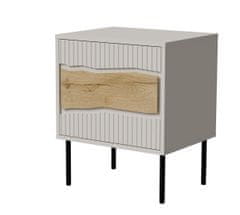 Cama meble Cama Nočna omarica, 2 kosa. INSERTO 50x40x61.5 kašmir + LED