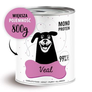 Paka Zwierzaka PAKA ZWIERZAKA Pepe Veal - mokra hrana za pse - 800g