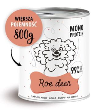 Paka Zwierzaka PAKA ZWIERZAKA Pepe Srna - mokra hrana za pse - 800g