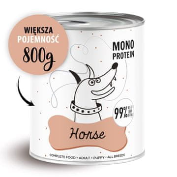 Paka Zwierzaka PAKA ZWIERZAKA Pepe Horse - mokra hrana za pse - 800g