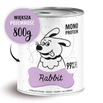Paka Zwierzaka PAKA ZWIERZAKA Pepe Rabbit - mokra hrana za pse - 800g