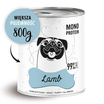 Paka Zwierzaka PAKA ZWIERZAKA Pepe Lamb - mokra hrana za pse - 800g