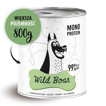 Paka Zwierzaka PAKA ZWIERZAKA Pepe Wild Boar - mokra hrana za pse - 800g