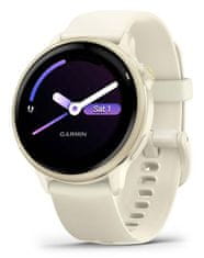 Garmin Garmin vívoactive 6 3,05 cm (1,2") AMOLED 42 mm Digital 390 x 390 slikovnih pik Zaslon na dotik Bela Wi-Fi GPS (satelit)