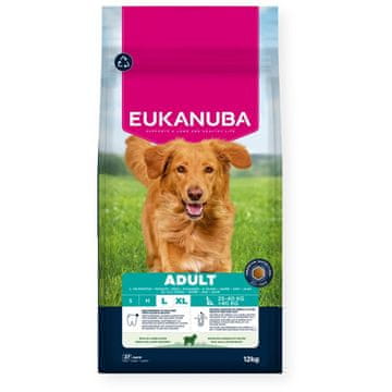 Eukanuba EUKANUBA Adult L XL Pasja hrana, jagnjetina in riž, 12kg