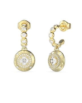 Guess Bleščeči jekleni uhani Sparks z obeski JUBE06284JWYGT/U