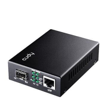 Cudy Cudy MC220 omrežni medijski pretvornik 1000 Mbit/s 1310 nm eno-modni črn