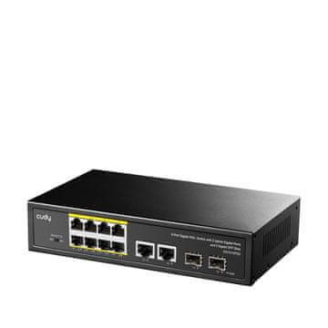 Cudy Cudy GS1010PS2 omrežno stikalo Neupravljano Gigabitni Ethernet (10/100/1000) Napajanje preko Etherneta (PoE) Črno