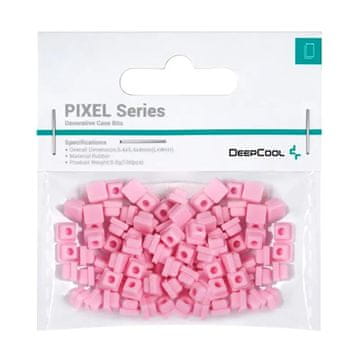 DEEPCOOL DeepCool PIXEL R-PIXEL-PK100-G-1 gumijasti univerzalni podstavki, 100 kos, roza