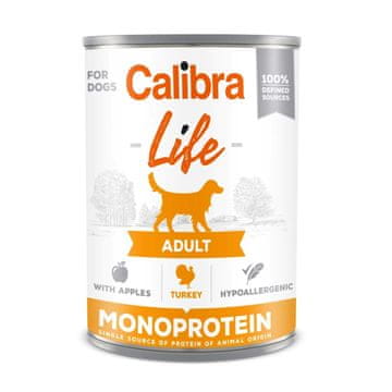 Calibra CALIBRA Dog Life Adult Piščanec z jabolki - mokra hrana za pse - 400g