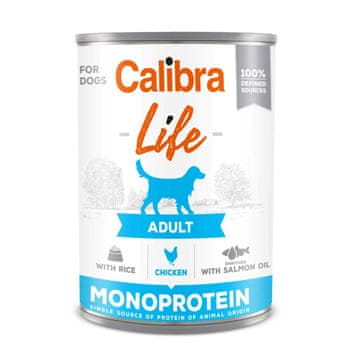 Calibra CALIBRA Dog Life Adult Piščanec z rižem - mokra hrana za pse - 400g