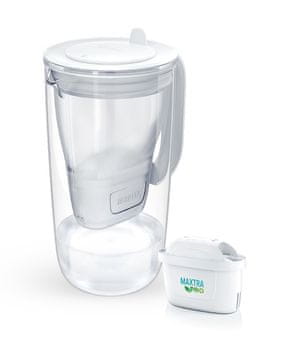 Brita Brita Glass+1 Maxtra Pro filtrirni vrč 2.5L, peščena/transparentna
