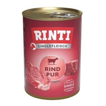 RINTI RINTI Singlefleisch Pur Govedina - mokra hrana za pse - 400g