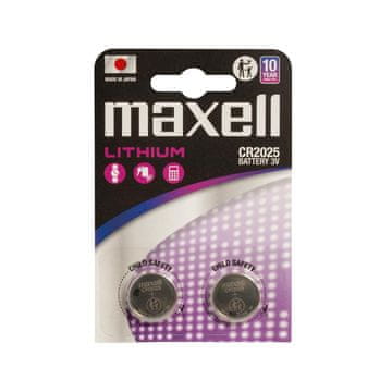 Maxell MAXELL Litijeva baterija LITHIUM CR2025 2 kos. 3V
