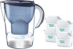 Brita Brita Marella XL vrč + 4 kartuše Maxtra modre