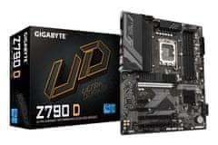 Gigabyte GIGABYTE Z790 D Matična plošča - Podpira Intel Core procesorje 14. generacije, 12+1+1 fazni digitalni VRM, do 7600MHz DDR5 (OC), 3xPCIe 4.0 M.2, 2.5GbE LAN, USB 3.2 Gen 2