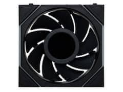 Lian Li UNI FAN TL ventilator za ohišje z LCD zaslonom, 120 mm, obrnjene lopatice, ARGB PWM, črn (12RTLLCD1W1B)