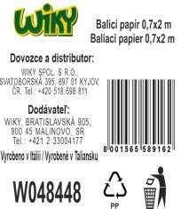 Ovijalni papir 0,7x2 m Rože