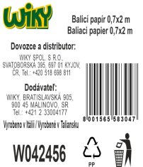 Ovijalni papir 0,7x2 m Božična mešanica 1