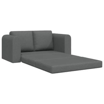 Vidaxl Sofa postelja 60cm Temno siva blago
