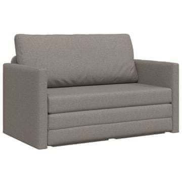 Vidaxl Sofa postelja 110cm Taupe blago