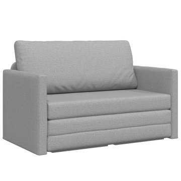 Vidaxl Sofa postelja 110cm Oblačno siva blago