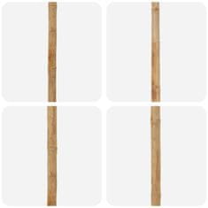 Vidaxl Vrtni dežnik Okrogla Ø 150 x 210 cm Bambus Temno siva