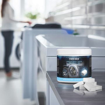 FRISCHER Frischer tablete za čiščenje pralnega stroja 12 kos.