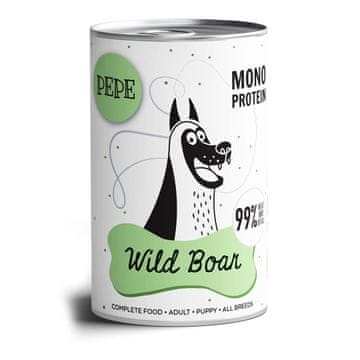Paka Zwierzaka PAKA ZWIERZAKA Pepe Wild Boar - mokra hrana za pse - 400g