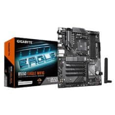 Gigabyte GIGABYTE B550 EAGLE WIFI6 Matična plošča - AMD Ryzen 5000 G-Series CPU-ji, 10+3+1 faz VRM, do 3200MHz DDR4, 1xPCIe 4.0 + 1xPCIe 3.0 M.2, 1GbE LAN, WIFI 6, USB 3.2 Gen 2